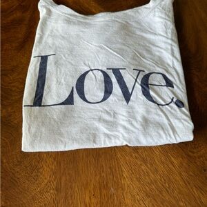 J. Crew “Love” T-shirt, size M